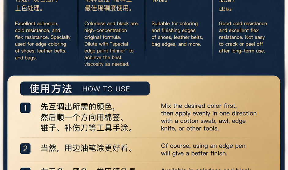Premium Edge Paint for Luxury Leather Goods — original product image 2