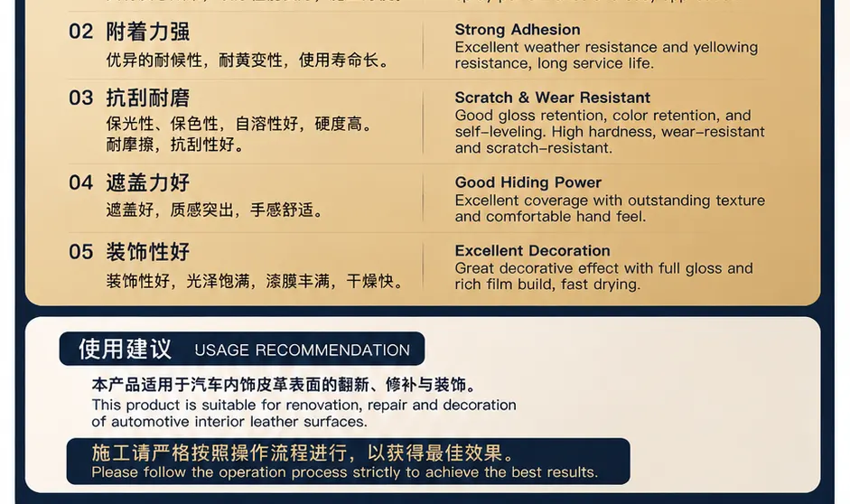 水性汽车内饰皮革漆产品详情图3