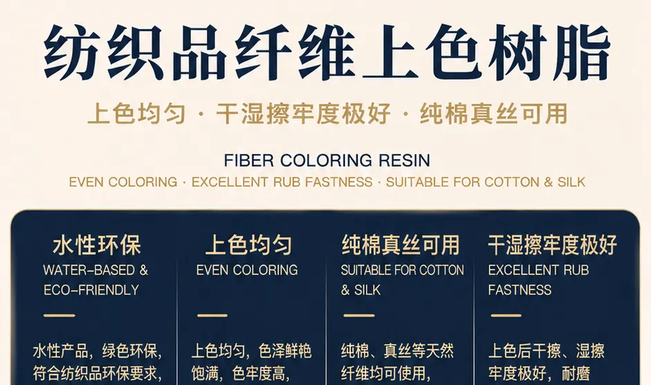 纺织品纤维上色树脂产品详情图1