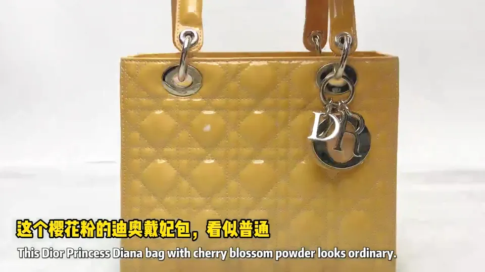 迪奥戴妃漆皮包发黄原色翻新修复