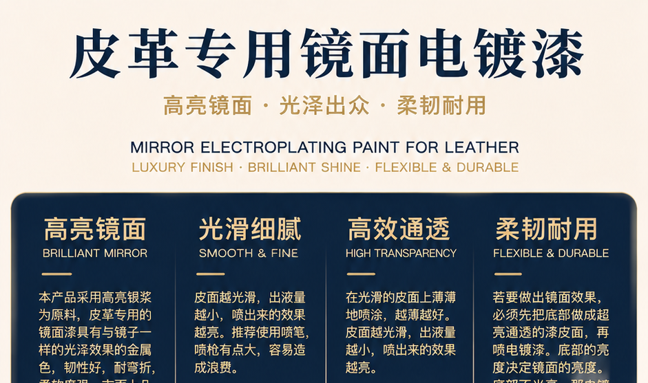 Flexible Mirror-Metallic Leather Paint — original product image 1